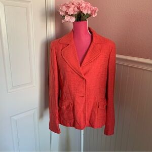 Talbots Women’s Blazer in Coral, size 12